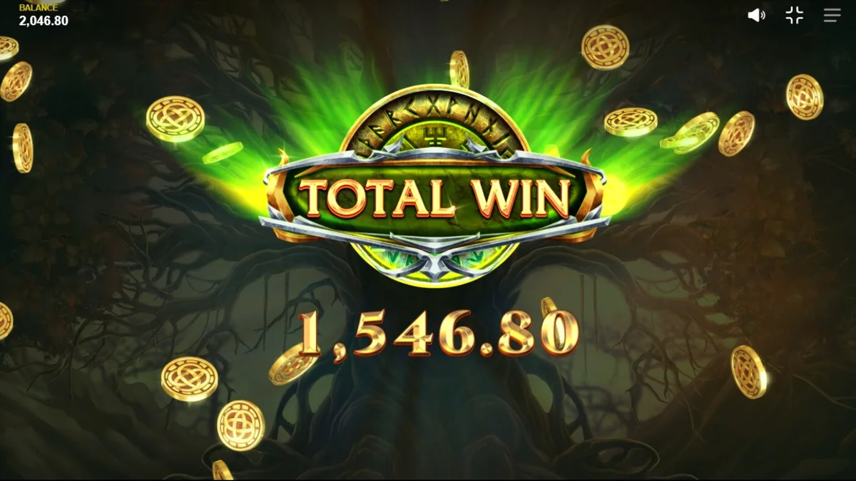 Tampilan visual slot Loki’s Descendants dengan tema mitologi Norse yang gelap